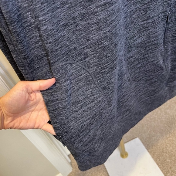 Athleta power down sweatshirt dress long sleeeve tunic dress hooded - Picture 8 of 10